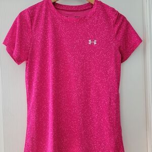 Women's Under Armor Pink Speckled T-Shirt Size M